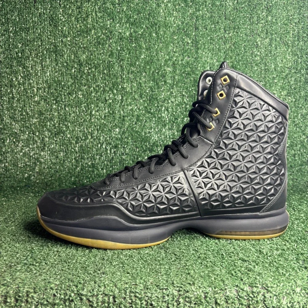 NEW Nike Kobe 10 Elite EXT High Basketball Embossed Leather‎ Black Shoes Mens 15